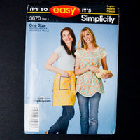 Simplicity 3670 Apron Sewing Pattern - One Size
