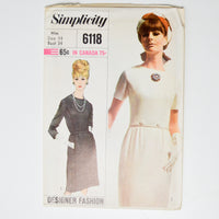 Simplicity 6118 One-Piece Dress Sewing Pattern - Size 14