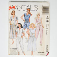 McCall's 4175 Jumpsuit + Dress Sewing Pattern - Size B (8-12)
