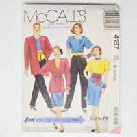 McCall's 4187 Top + Pants Sewing Pattern - Size B (8-12)