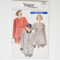 Vogue 7647 Cardigan + Top Sewing Pattern - Sizes 8-12
