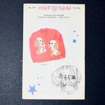 Knit O Graf No. 220 Kids Cardigan or Slipover Knitting Pattern - Size 2-8