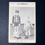 Knit O Graf No. 725 Boys Sweater Knitting Pattern - Size 2-6