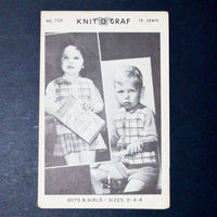 Knit O Graf No. 735 Kids Sweater Knitting Pattern - Size 2-6