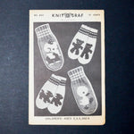 Knit O Graf No. 840 Childrens Mittens Knitting Pattern