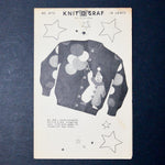 Knit O Graf No. 870 Clown Sweater Knitting Pattern - Size 4-10