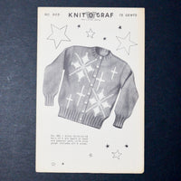 Knit O Graf No. 905 Sweater Knitting Pattern - Size 12-18