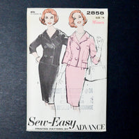Sew-Easy 2858 Suit Sewing Pattern - Size 14