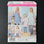 Simplicity 1240 Child's and Misses' Aprons and Aprons for 18" Doll Sewing Pattern - Size S-L