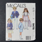 McCall's 9476 Toddlers' and Children's Jacket, Shirt, and Pants or Shorts Sewing Pattern - Size 4