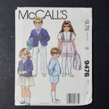 McCall's 9476 Toddlers' and Children's Jacket, Shirt, and Pants or Shorts Sewing Pattern - Size 4