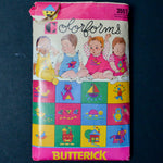 Butterick Colorforms 3557 Infant's Jumper, Overalls, and Panties Sewing Pattern - All Sizes Included