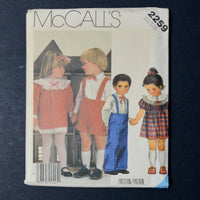 McCall's 2259 Toddlers' Dress, Shirt, and Pants or Shorts Sewing Pattern - Size 4