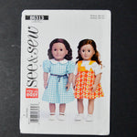 See + Sew B6313 18" Doll Clothes Sewing Pattern - One Size