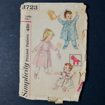 Simplicity 3723 Toddler's Robe and Bootees Sewing Pattern - Size 1