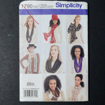 Simplicity 1790 Scarves Sewing Pattern - One Size