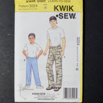 Kwik Sew 3224 Boys' Pants & Head Wrap Sewing Pattern - Size 8-16