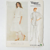 Vogue 2955 Perry Ellis Misses' Top, Skirt, and Pants Sewing Pattern - Size 12