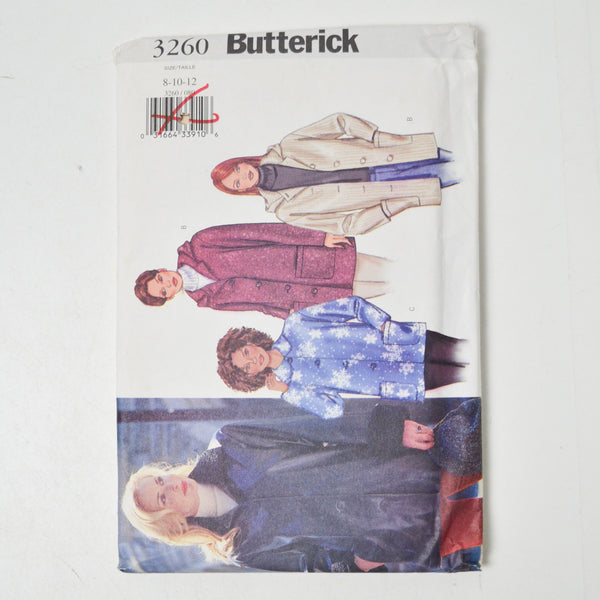 Butterick 3260 Misses' Jacket Sewing Pattern - Sizes 8-12