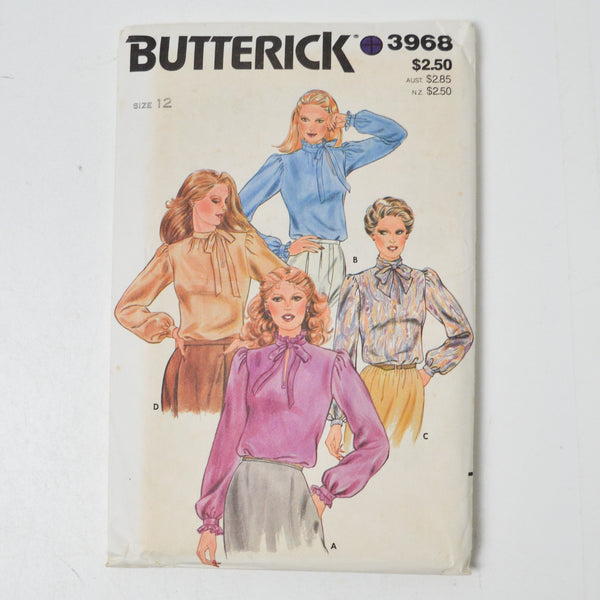 Butterick 3968 Blouse Sewing Pattern - Size 12