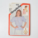 Simplicity 5522 Misses' Blouses Sewing Pattern - Size 12