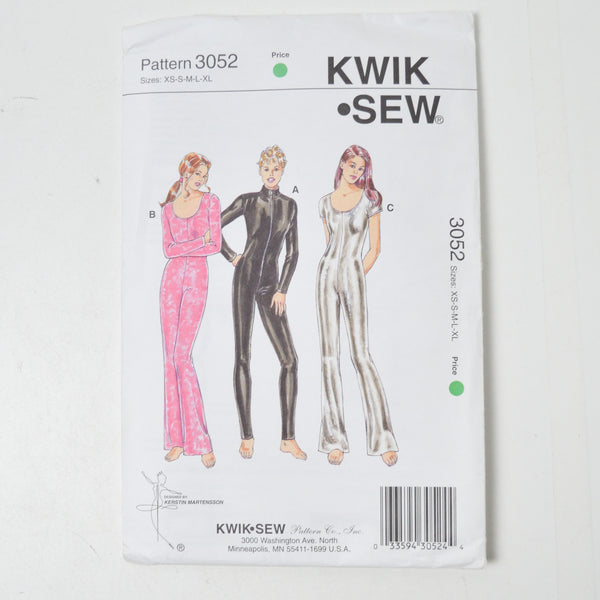 Kwik Sew 3052 Misses' Unitards Sewing Pattern - Sizes XS-XL