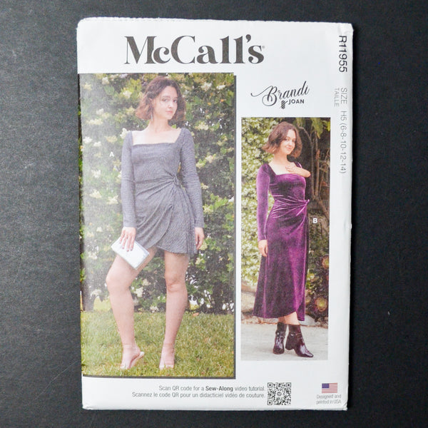 McCall's R11955 Misses Knit Dress Sewing Pattern - Size H5 (6-14)