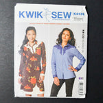 Kwik Sew K4133 Misses Shirt + Dress Sewing Pattern - (XS-XL)
