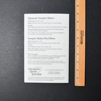 Colorado Cross Stitcher Signpost Sampler Maker + Pincushion Pattern Booklet