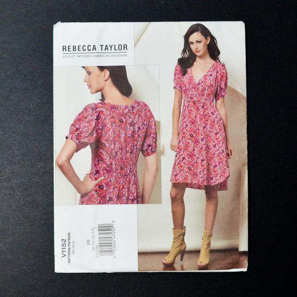 Rebecca Taylor V1152 Dress Sewing Pattern - Size BB (8-14)