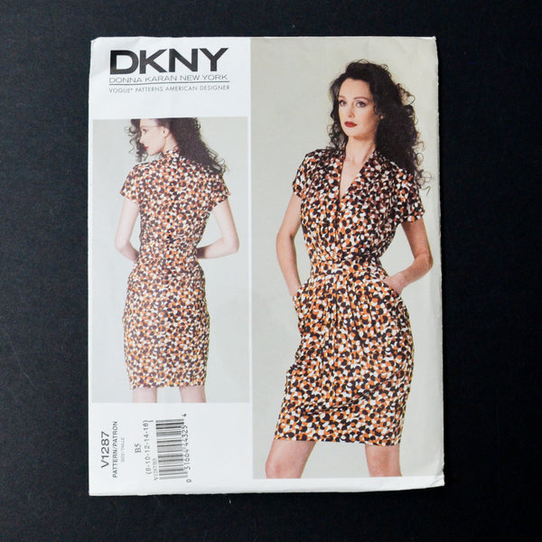 DKNY V1287 Dress Sewing Pattern - Size B5 (8-16)