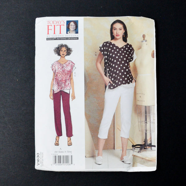 Today's Fit V1630 Top + Pants Sewing Pattern - Size A (All Size)