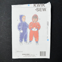 Kwik Sew 2381 Toddler Snowsuit Sewing Pattern - (T1-T4)