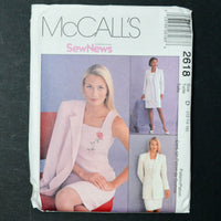 McCall's 2618 Dress + Jacket Sewing Pattern - Size D (12-16)