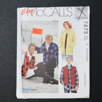 McCall's 7873 Jacket + Vest Sewing Pattern - Size Y (XS-M)