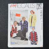 McCall's 7873 Jacket + Vest Sewing Pattern - Size Y (XS-M)