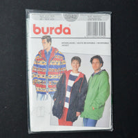Burda 3942 Reversible Jacket Sewing Pattern - women's 12/14-20/22 or Men's 34/36-42/44