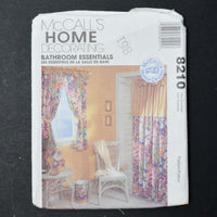 McCall's Home Decorating 8210 Bathroom Essentials Sewing Pattern