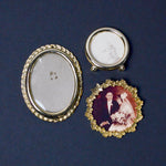 Miniature Gold Tone Picture Frames - Set of 3