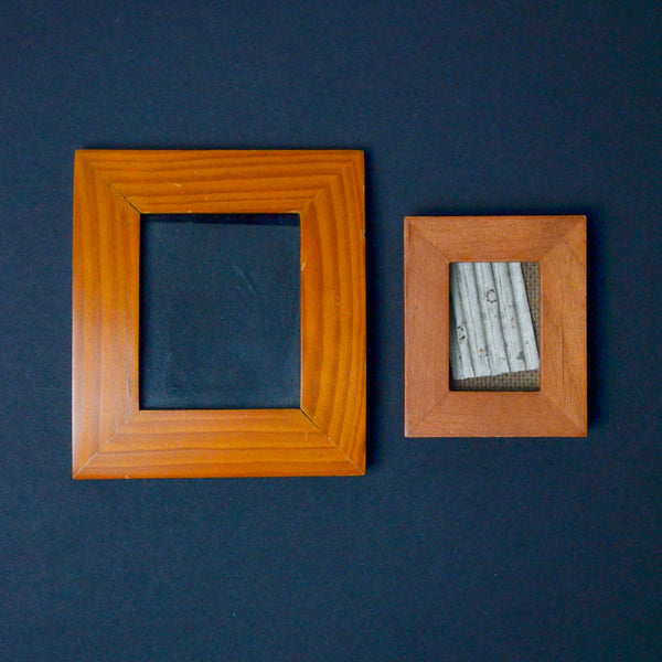 Miniature Wood Picture Frames - Set of 2