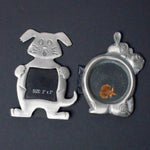 Dog + Hippo Metal Picture Frames - Set of 2