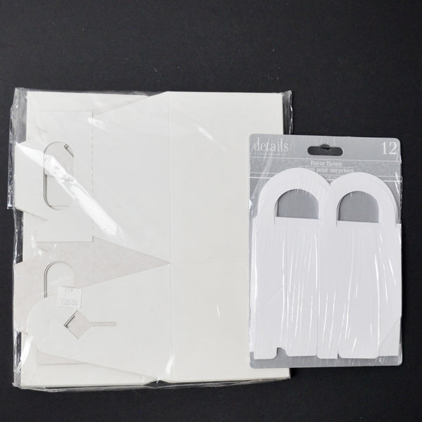 White Handle Favor Box Bundle