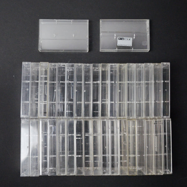 Clear Cassette Tape Cases - Set of 40