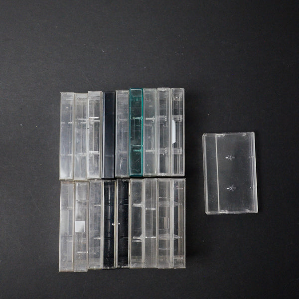 Cassette Tape Cases - Set of 19
