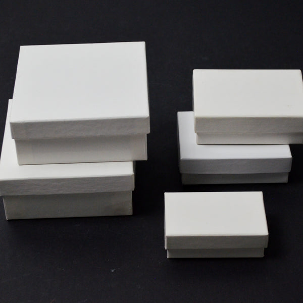 White Gift Boxes - Set of 5
