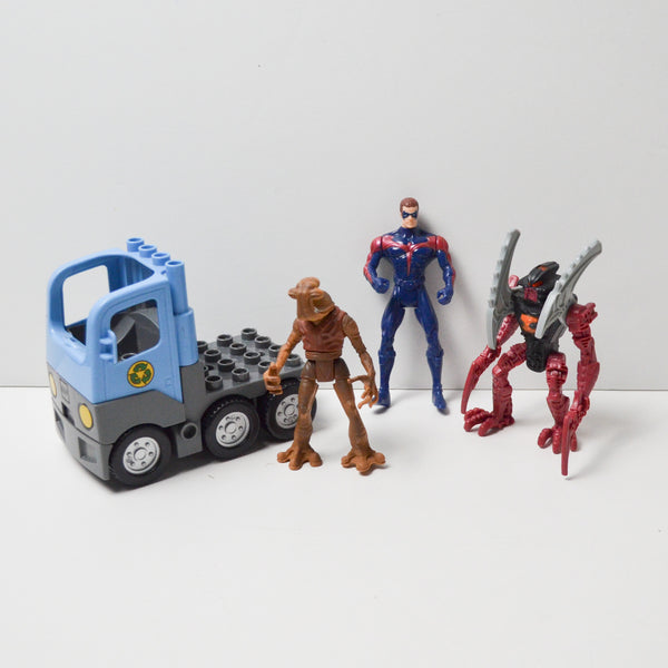 Superhero, Monster + Truck Figurine Bundle