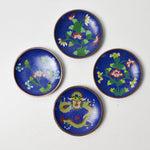 Cloisonne Trinket Dishes - Set of 4