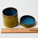 Cloisonne Tea Caddy Round Box with Lid