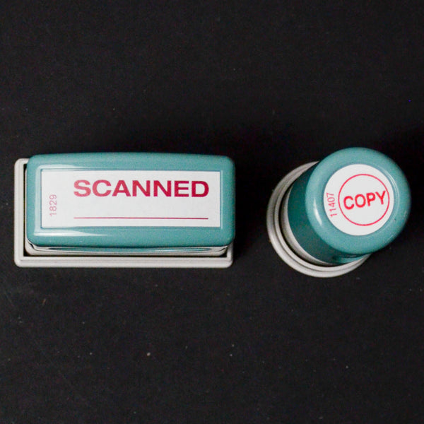 Scanned + Copy Self Inking Stamps