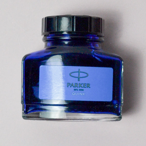 Blue Parker Quink Fountain Pen Ink